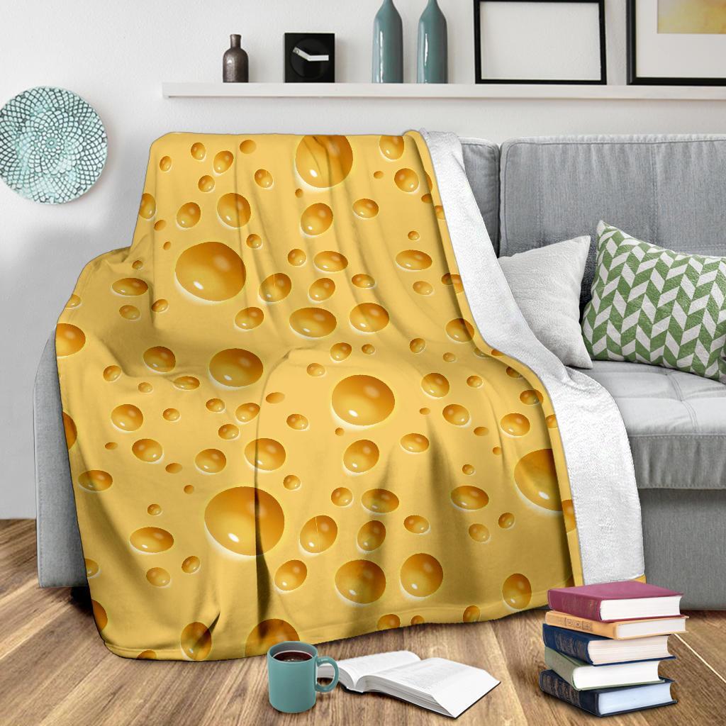 Cheese Surface Pattern Print Blanket-grizzshop