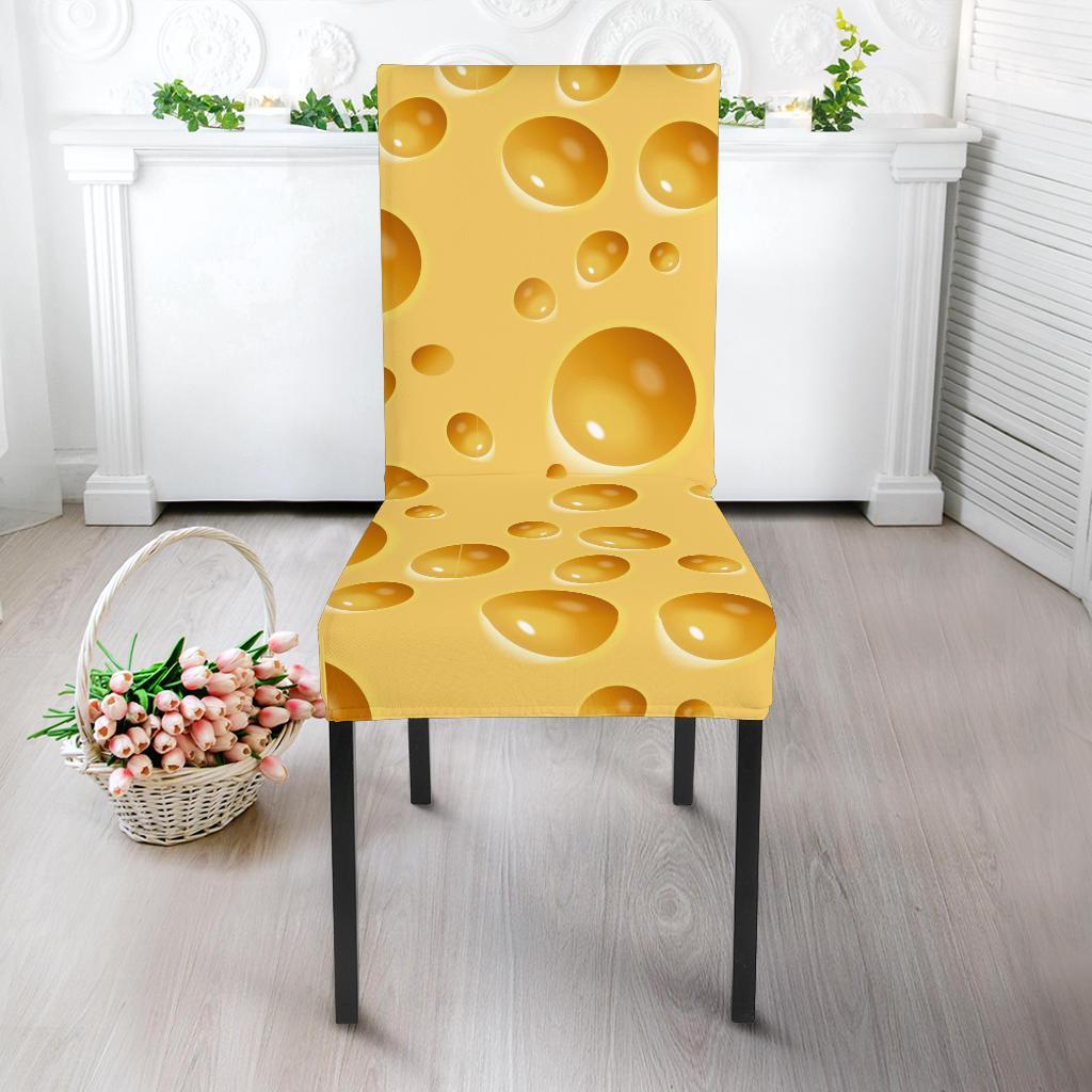 Cheese Surface Pattern Print Chair Cover-grizzshop