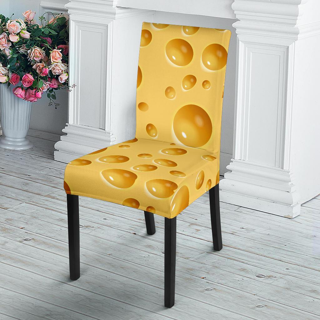 Cheese Surface Pattern Print Chair Cover-grizzshop