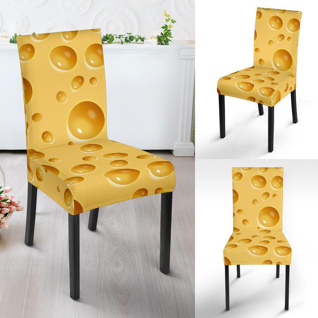 Cheese Surface Pattern Print Chair Cover-grizzshop