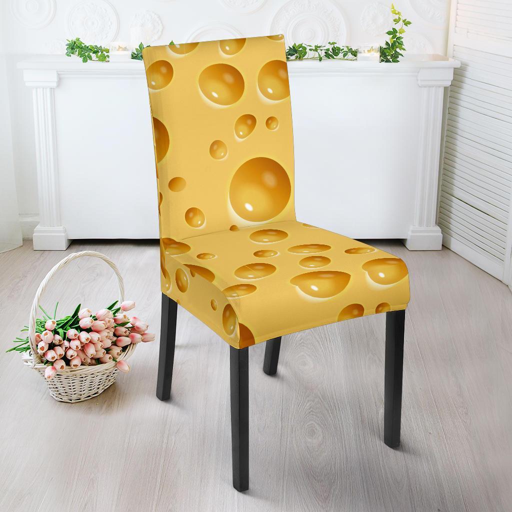 Cheese Surface Pattern Print Chair Cover-grizzshop