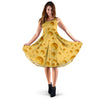 Cheese Surface Pattern Print Dress-grizzshop