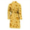 Cheese Surface Pattern Print Men Long Robe-grizzshop