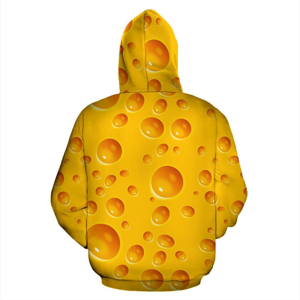 Cheese Surface Pattern Print Men Women Pullover Hoodie-grizzshop