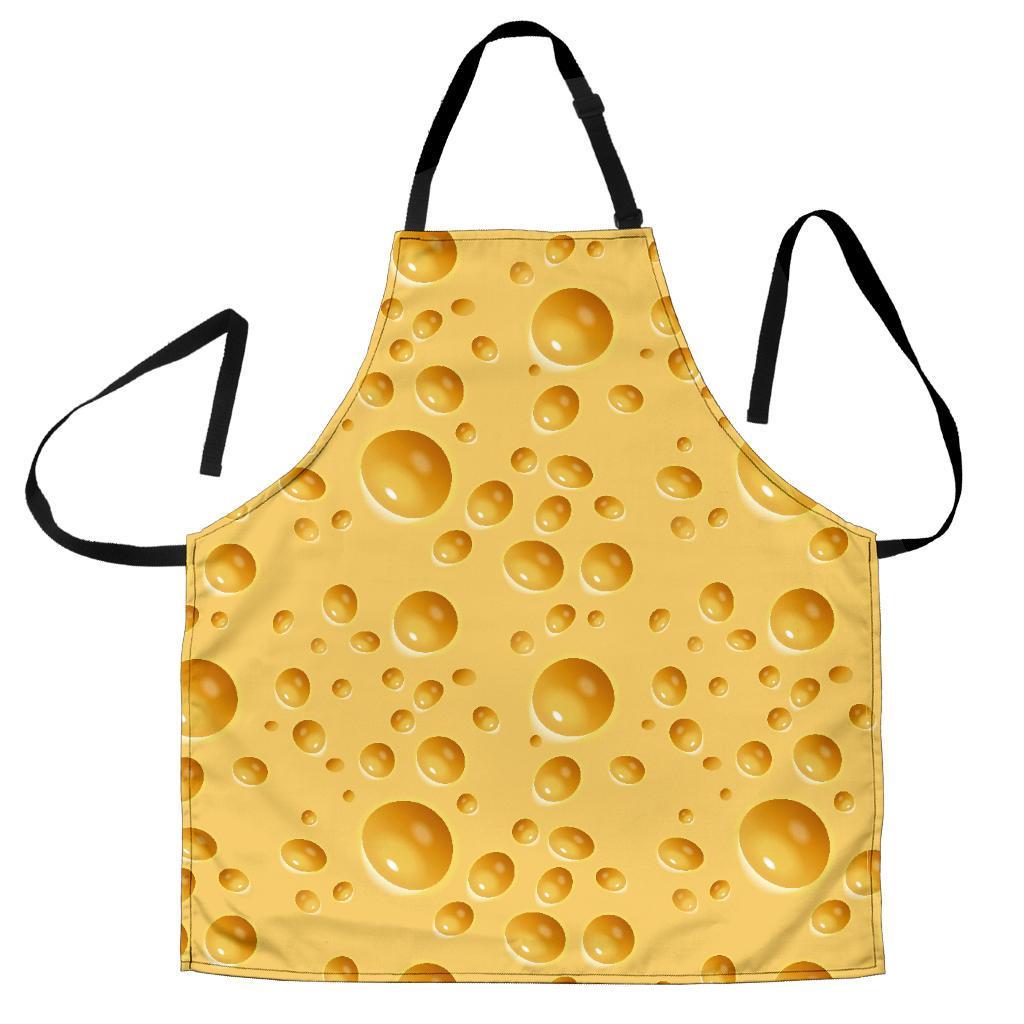 Cheese Surface Pattern Print Men's Apron-grizzshop