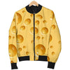 Cheese Surface Pattern Print Men's Bomber Jacket-grizzshop