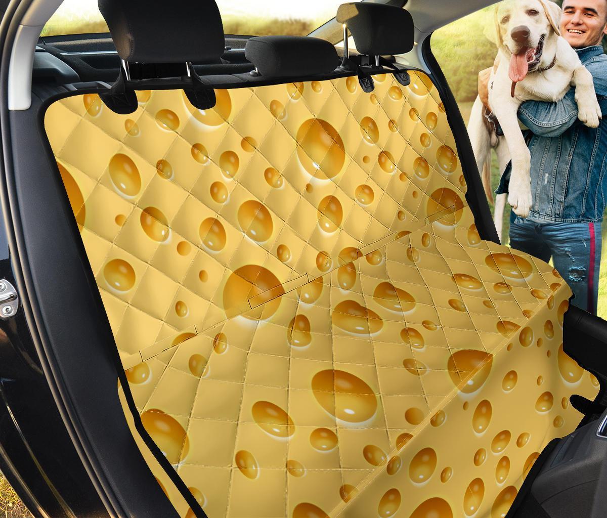Cheese Surface Pattern Print Pet Car Seat Cover-grizzshop