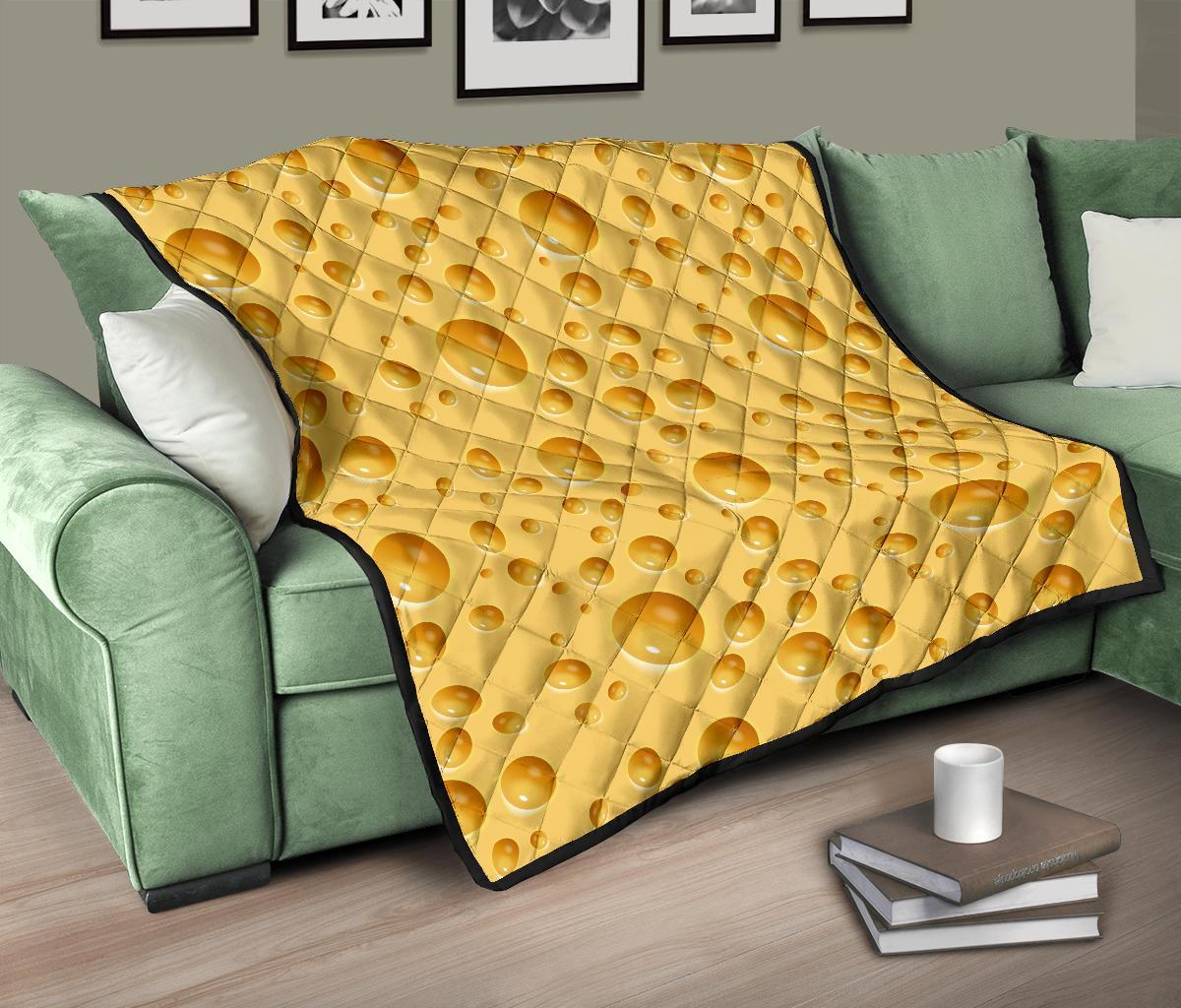 Cheese Surface Pattern Print Quilt-grizzshop