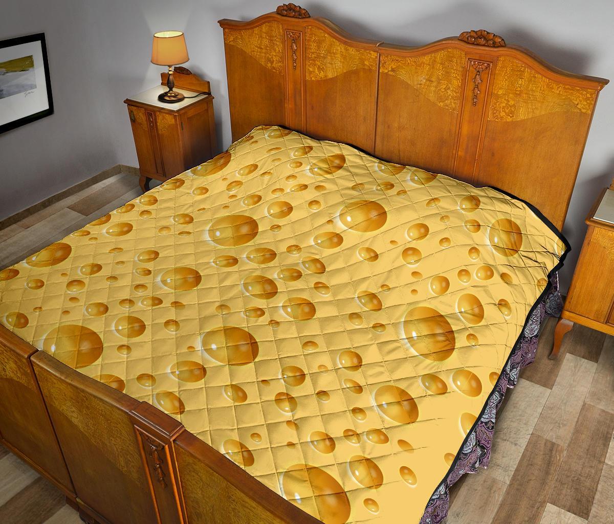 Cheese Surface Pattern Print Quilt-grizzshop