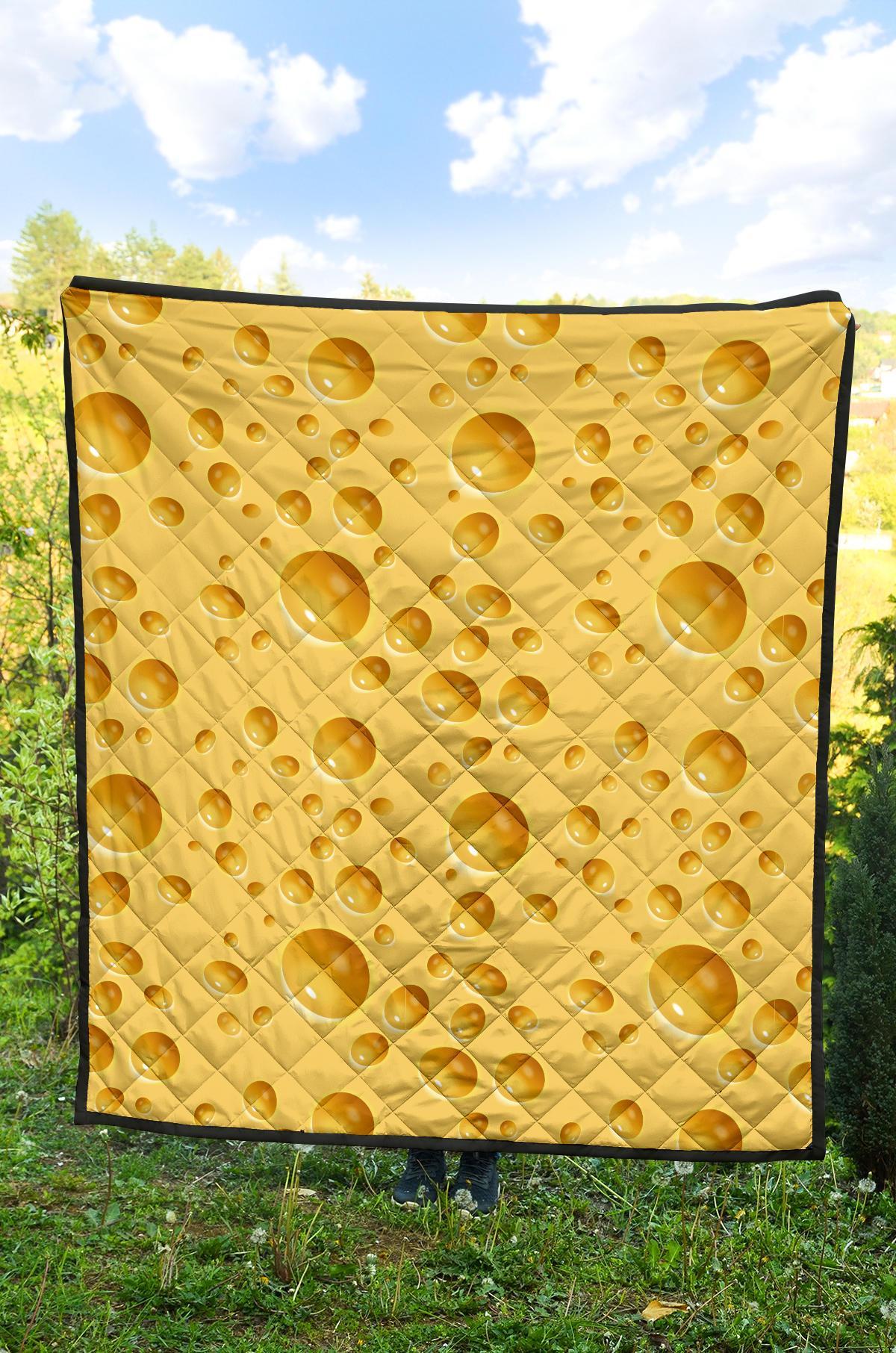 Cheese Surface Pattern Print Quilt-grizzshop