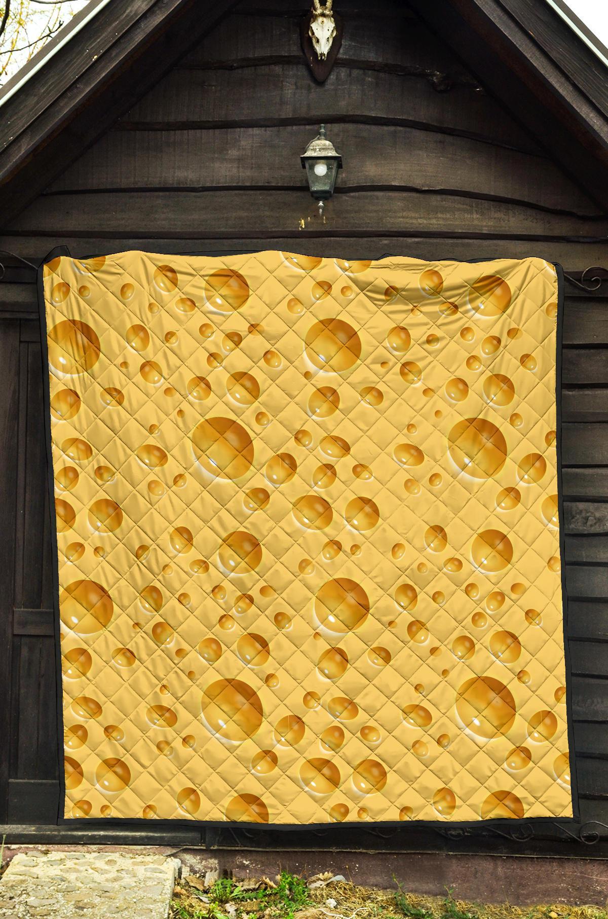 Cheese Surface Pattern Print Quilt-grizzshop