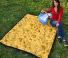 Cheese Surface Pattern Print Quilt-grizzshop