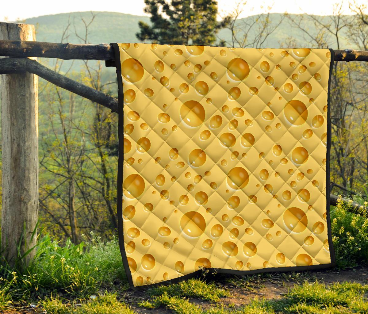 Cheese Surface Pattern Print Quilt-grizzshop