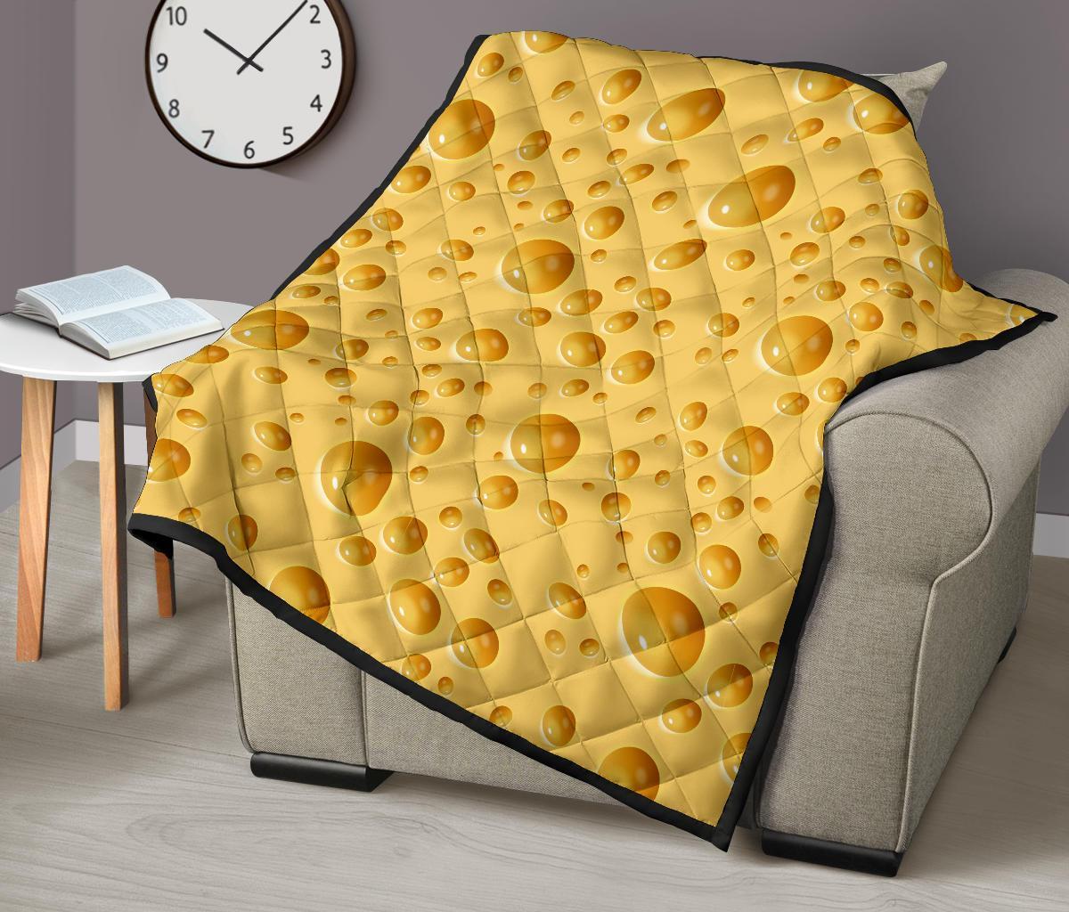 Cheese Surface Pattern Print Quilt-grizzshop