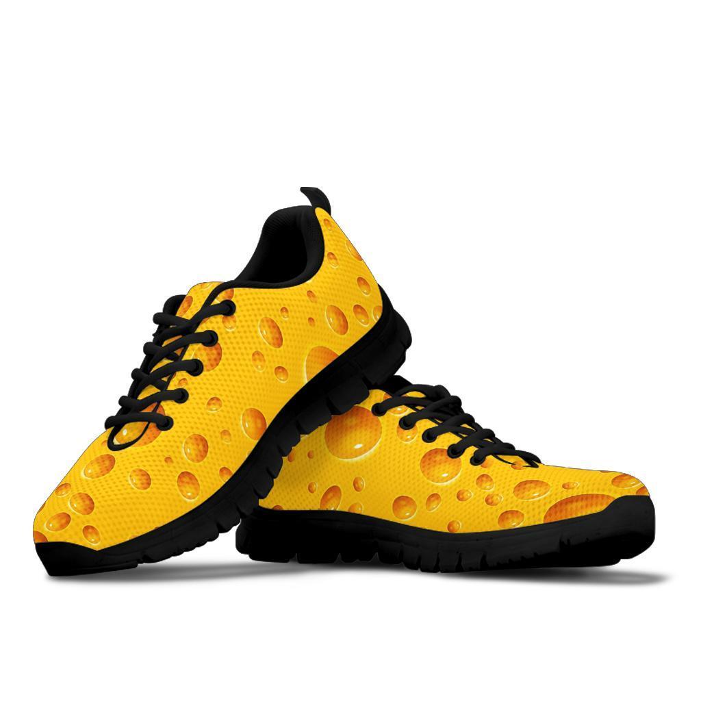 Cheese Surface Pattern Print Sneaker Shoes For Men Women-grizzshop