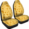 Cheese Surface Pattern Print Universal Fit Car Seat Covers-grizzshop