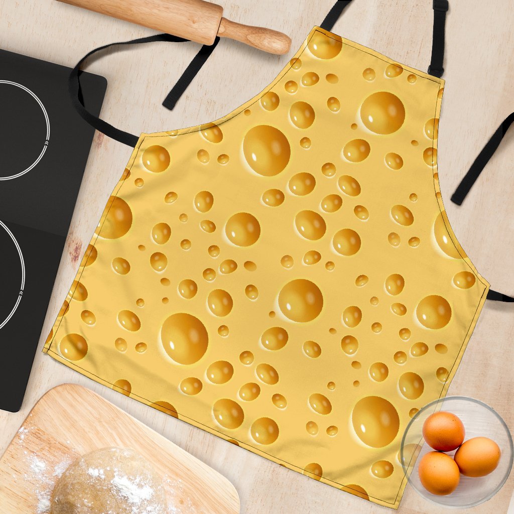 Cheese Surface Pattern Print Women's Apron-grizzshop
