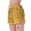 Cheese Surface Pattern Print Women's Shorts-grizzshop