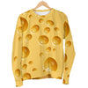 Cheese Surface Pattern Print Women's Sweatshirt-grizzshop