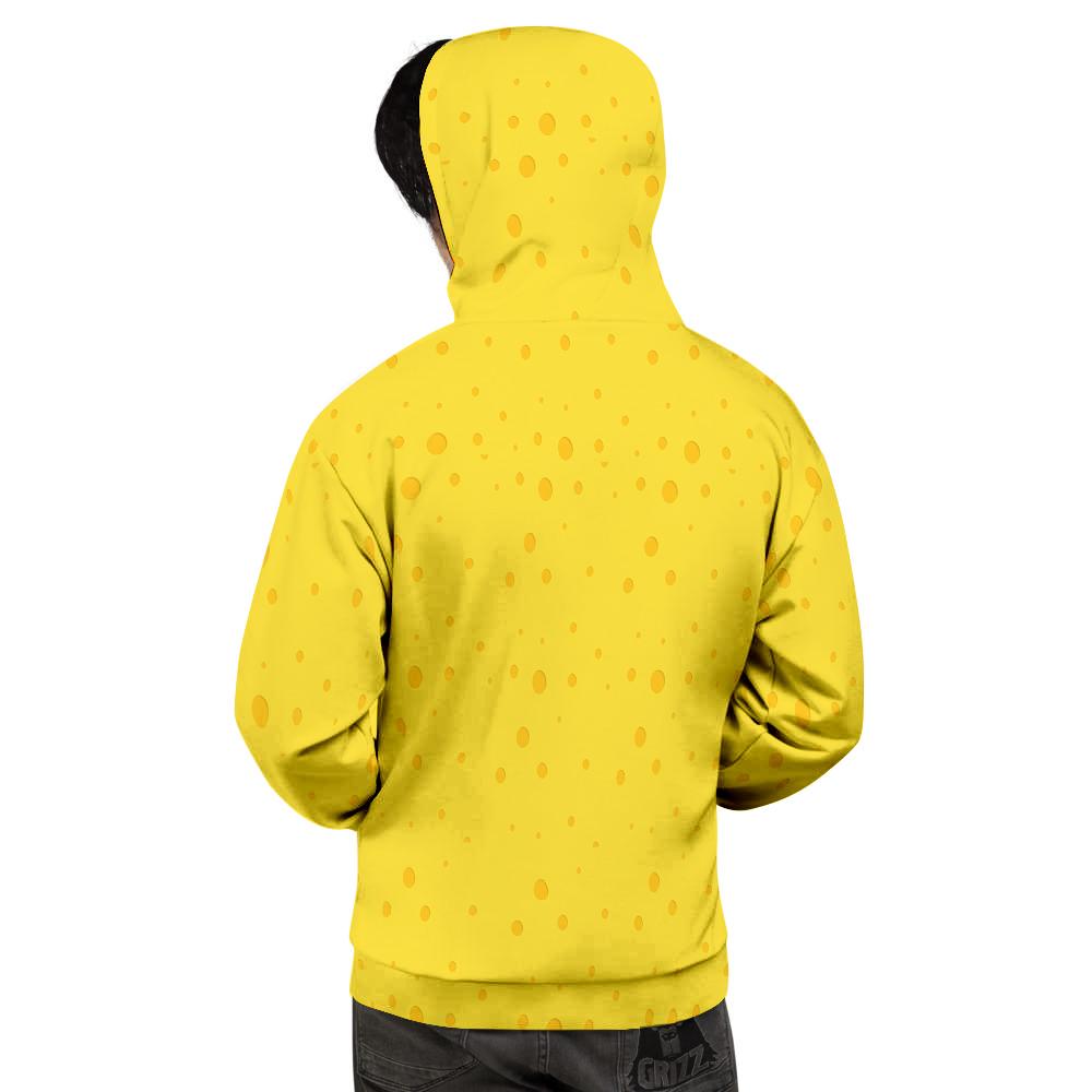 Cheese Yellow Print Pattern Men's Hoodie-grizzshop