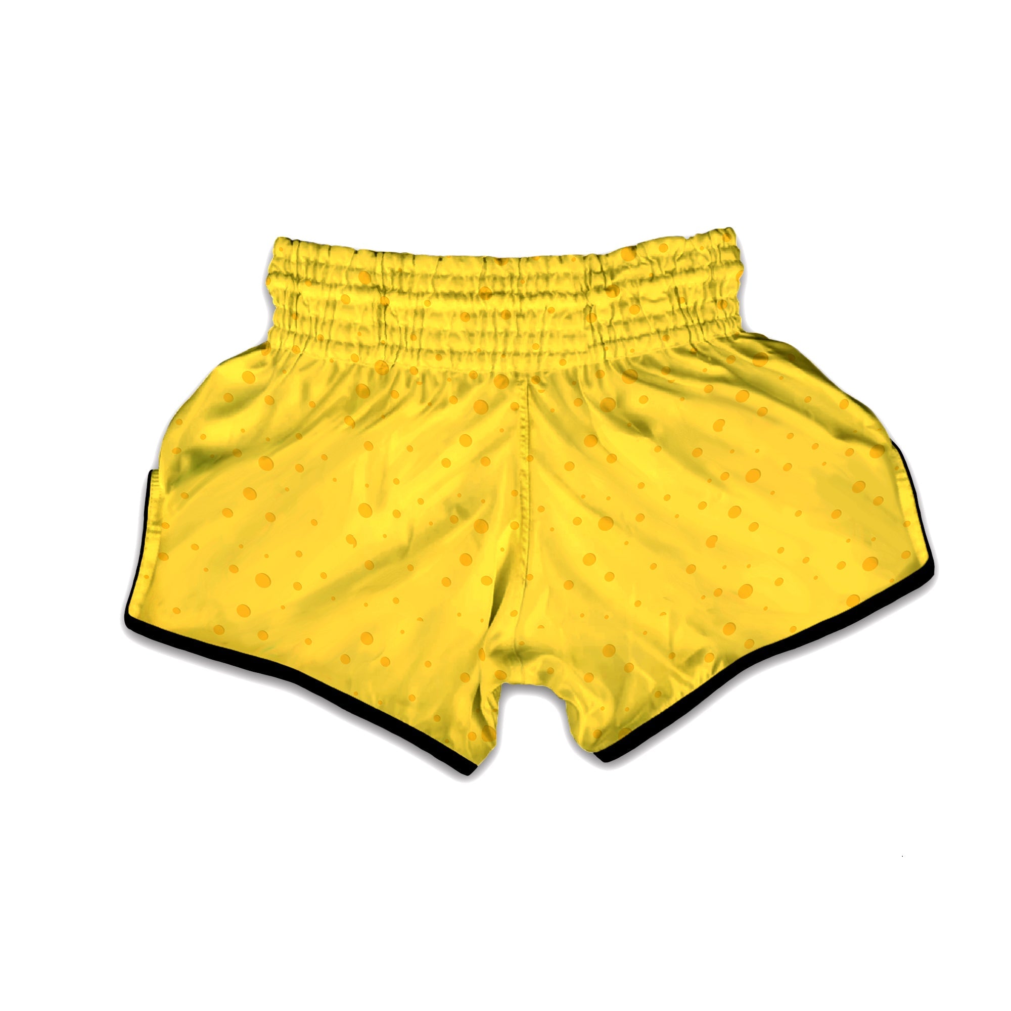 Cheese Yellow Print Pattern Muay Thai Boxing Shorts-grizzshop