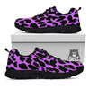 Cheetah Black And Purple Print Black Sneaker-grizzshop