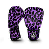 Cheetah Black And Purple Print Boxing Gloves-grizzshop