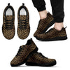 Cheetah Leopard Pattern Print Black Sneaker Shoes For Men Women-grizzshop