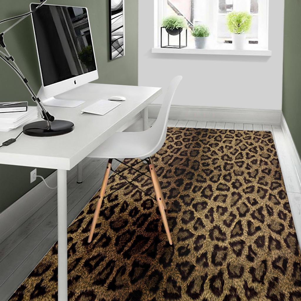 Cheetah Leopard Pattern Print Floor Mat-grizzshop