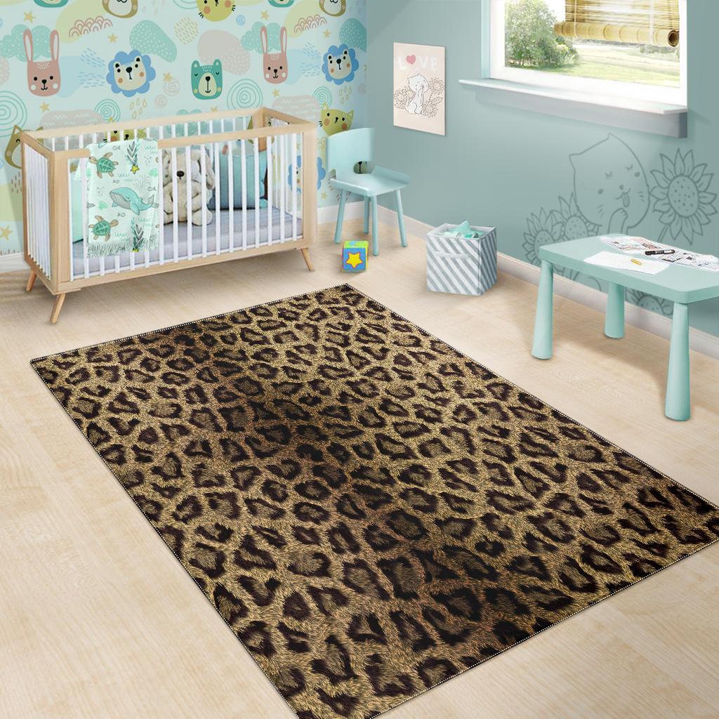 Cheetah Leopard Pattern Print Floor Mat-grizzshop