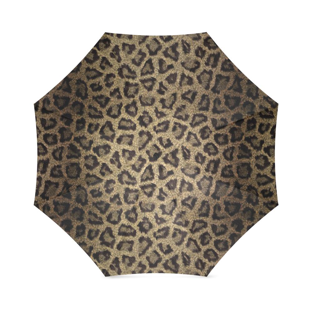 Cheetah Leopard Pattern Print Foldable Umbrella-grizzshop