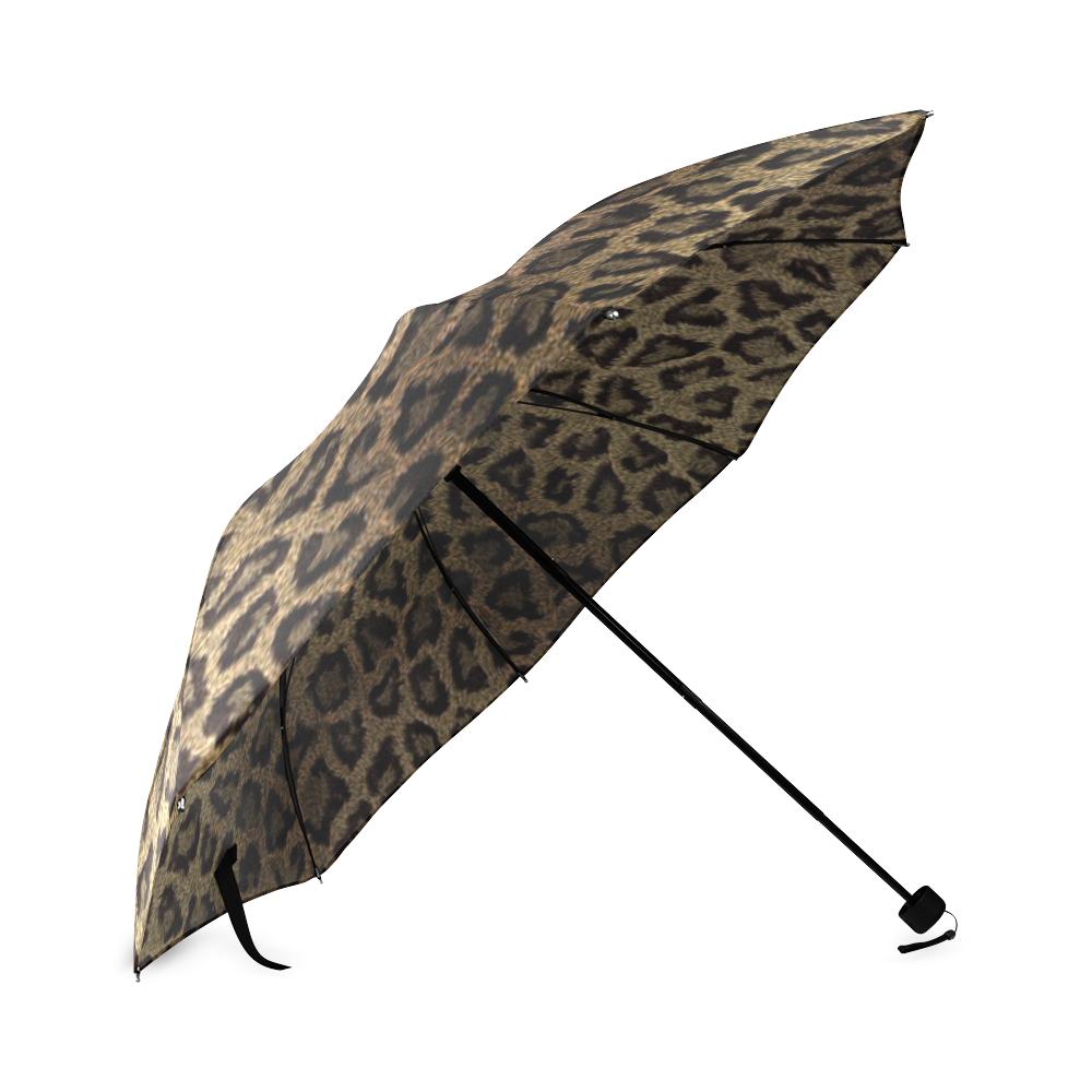 Cheetah Leopard Pattern Print Foldable Umbrella-grizzshop