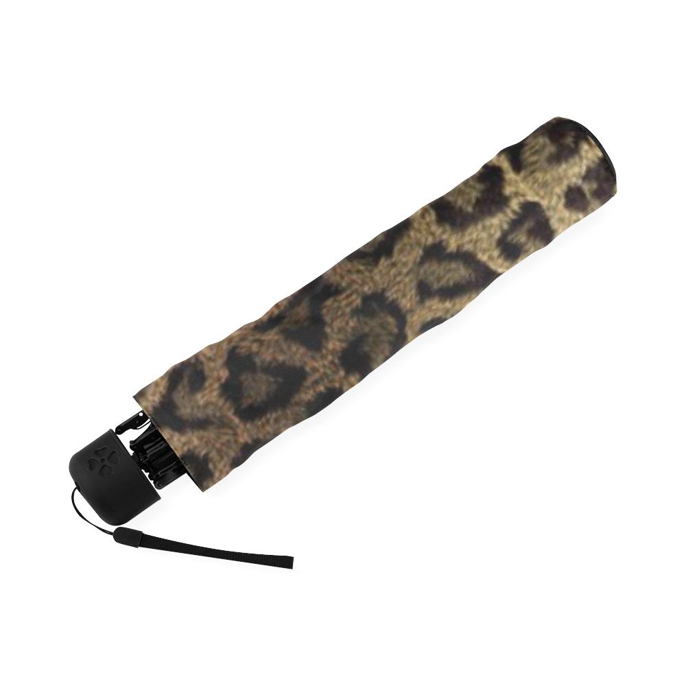 Cheetah Leopard Pattern Print Foldable Umbrella-grizzshop