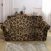 Cheetah Leopard Pattern Print Loveseat Cover-grizzshop