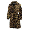 Cheetah Leopard Pattern Print Men Long Robe-grizzshop