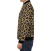 Cheetah Leopard Pattern Print Men's Bomber Jacket-grizzshop