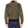 Cheetah Leopard Pattern Print Men's Bomber Jacket-grizzshop