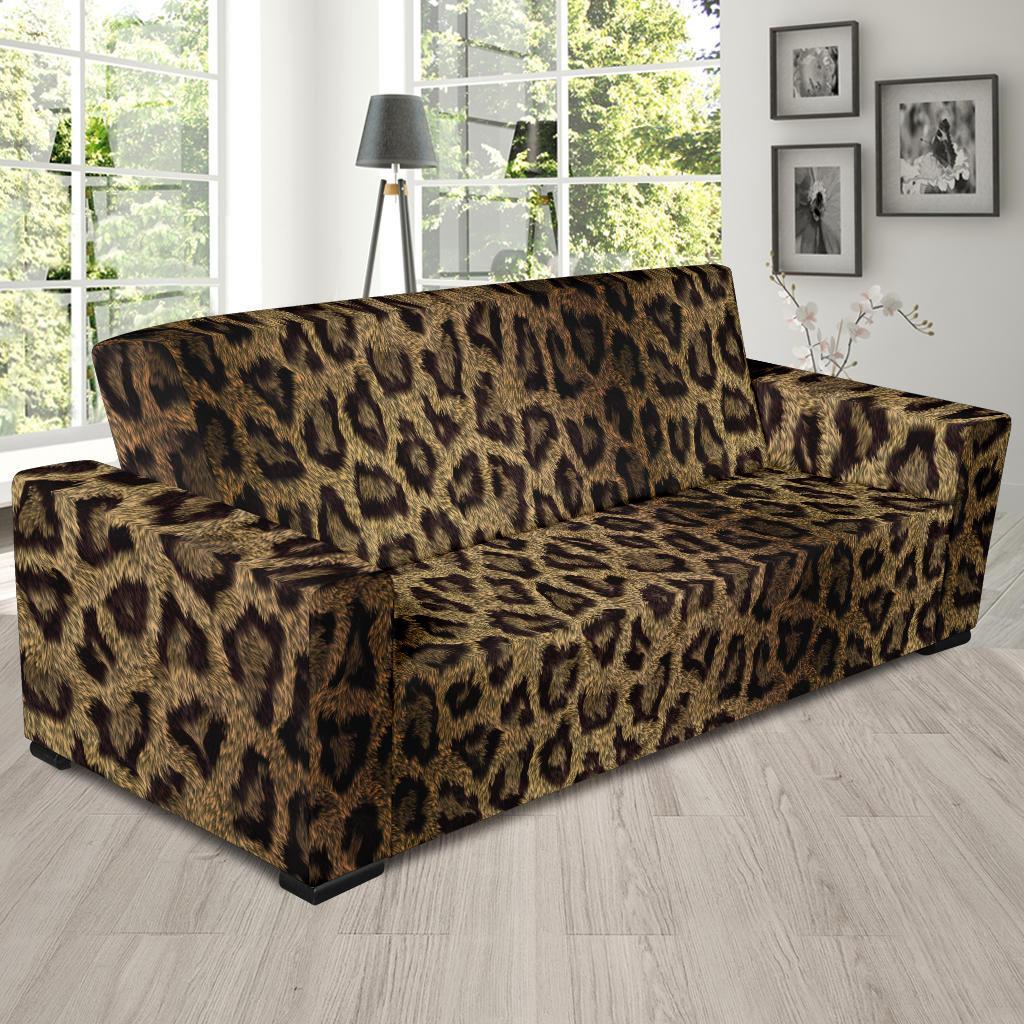 Cheetah Leopard Pattern Print Sofa Covers-grizzshop