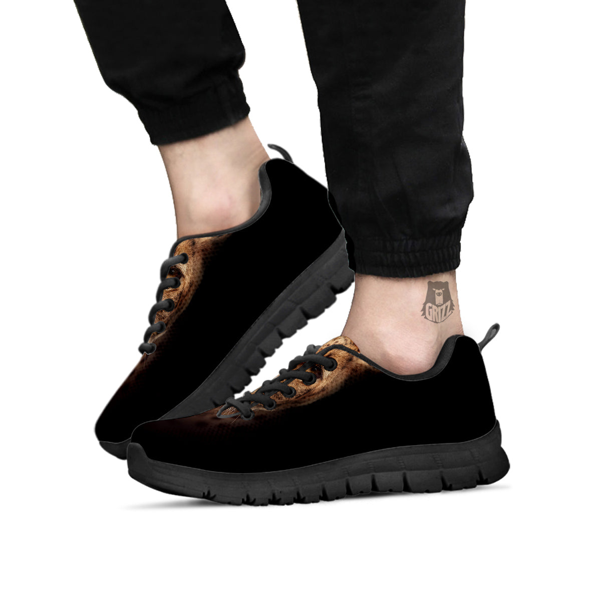 Cheetah Print Black Sneaker-grizzshop
