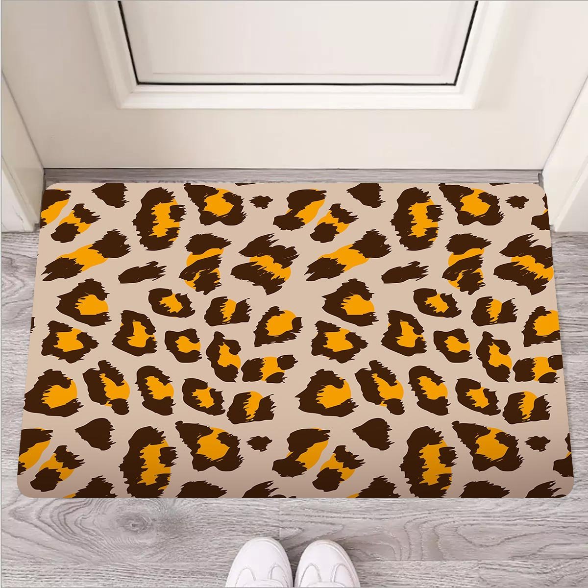 Cheetah Print Door Mat-grizzshop