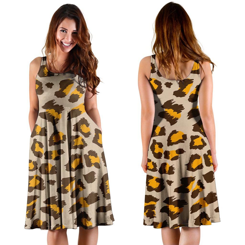 Cheetah Print Dress-grizzshop