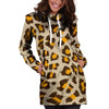 Cheetah Print Hoodie Dress-grizzshop