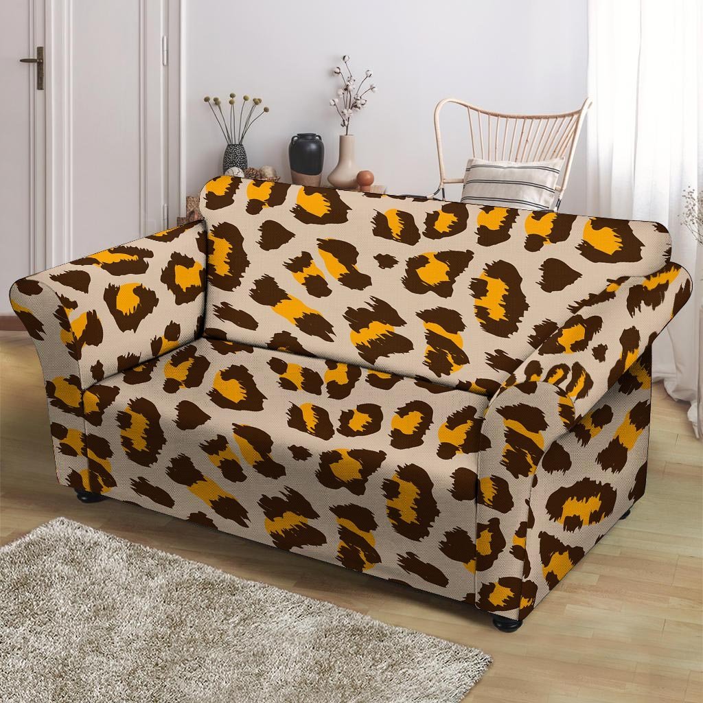 Cheetah Print Loveseat Cover-grizzshop