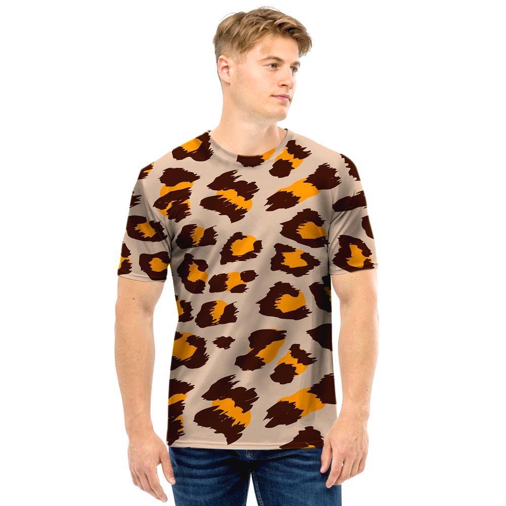 Cheetah Print Men T Shirt-grizzshop