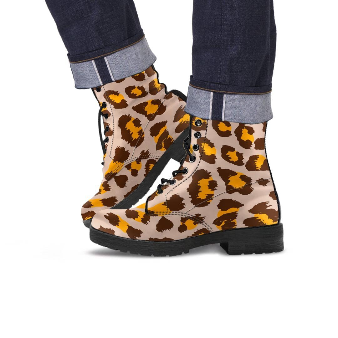 Cheetah Print Men's Boots-grizzshop