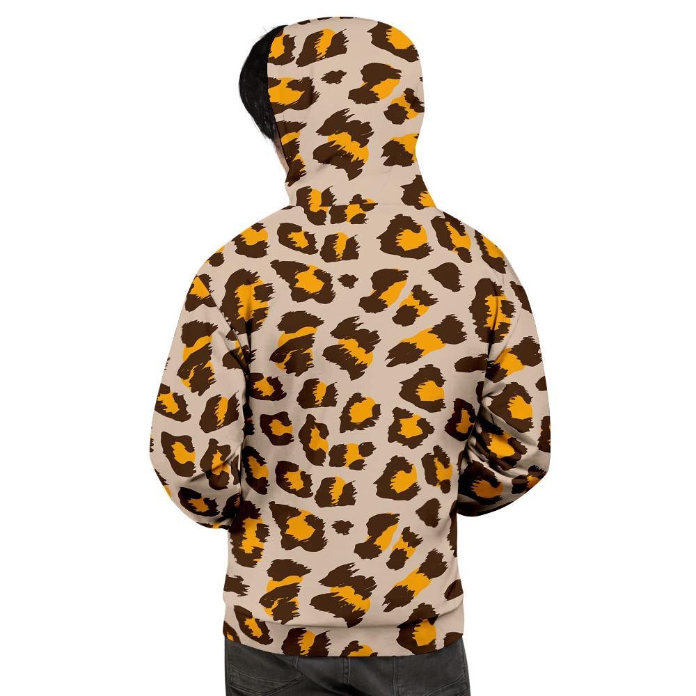 Cheetah Print Men's Hoodie-grizzshop