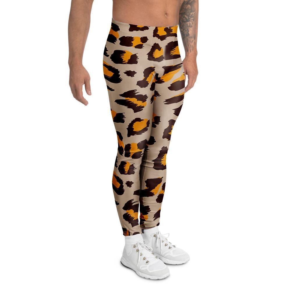 Cheetah Print Men's Leggings-grizzshop