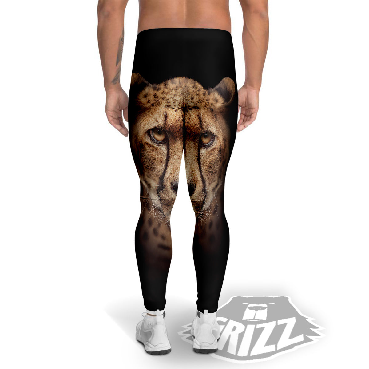 Cheetah Print Men's Leggings-grizzshop