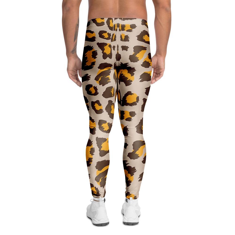 Cheetah Print Men's Leggings-grizzshop