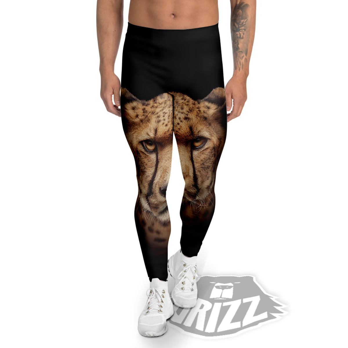 Cheetah Print Men's Leggings-grizzshop